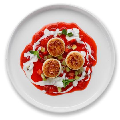 Сырники с клубничным кули
