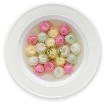 Пельмешки с куриным бульоном